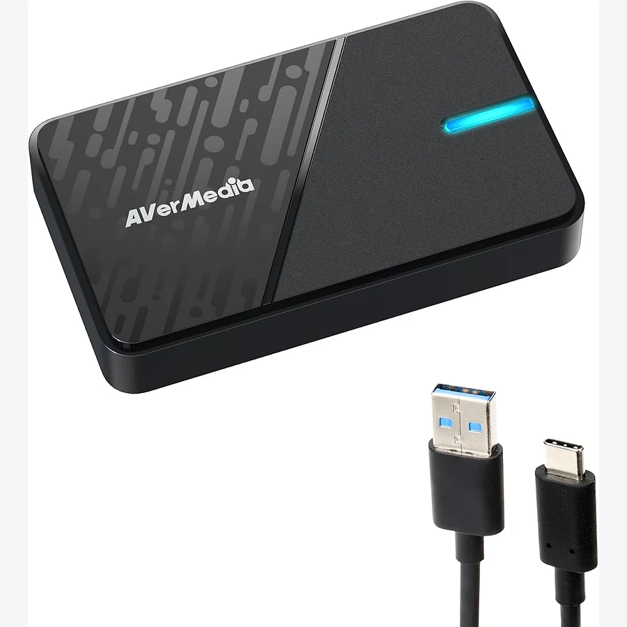 AVerMedia 4K USB placa de captura com passthrough 4K e USB 3.0 para stream de PS5 e Xbox Series X