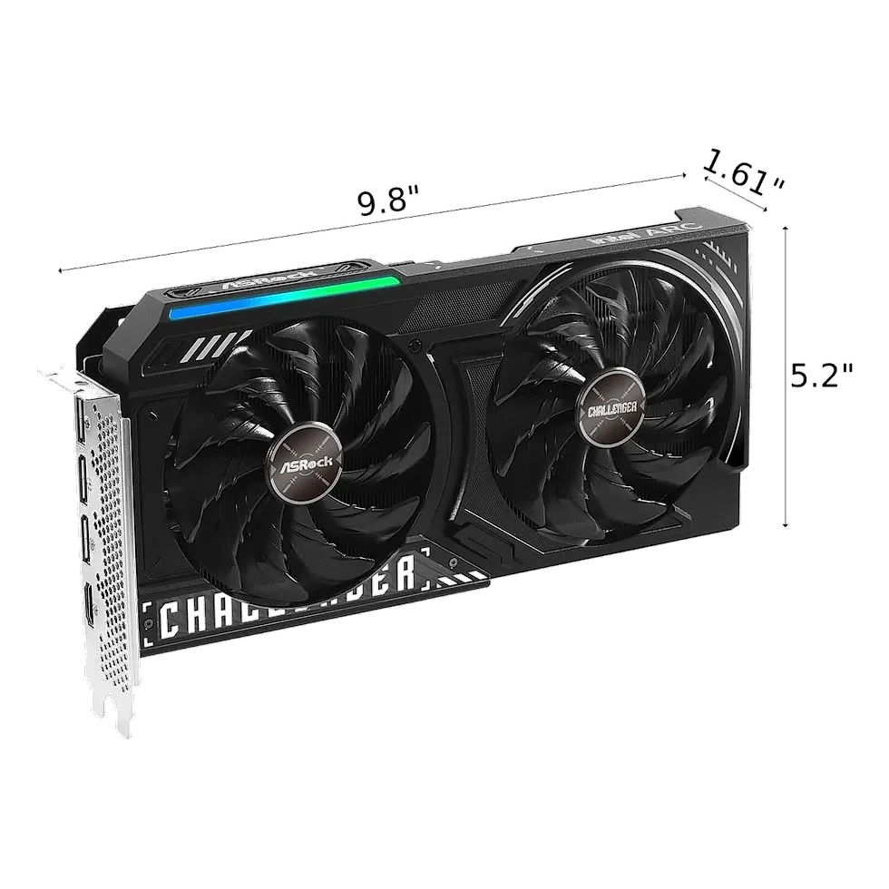 ASRock Intel Arc B580 Challenger 12GB OC placa de vídeo Intel Xe2 entrada 2026