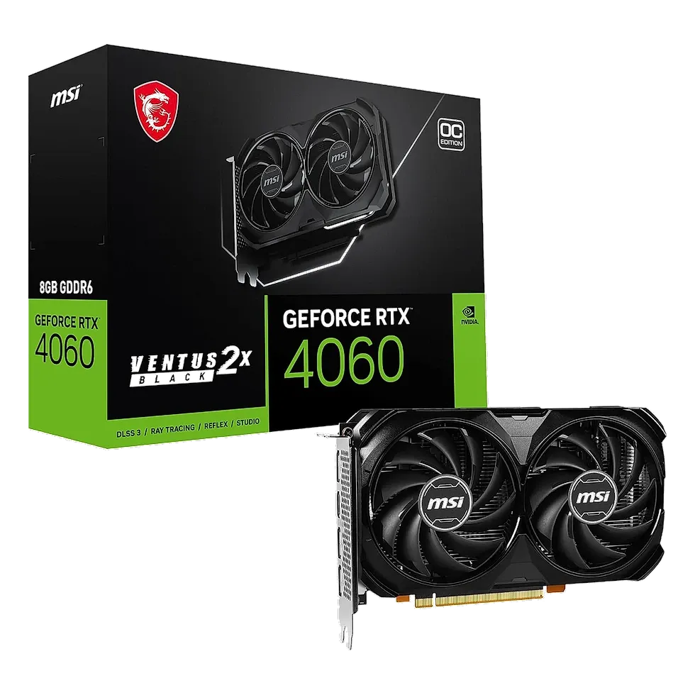 MSI GeForce RTX 4060 Ventus 2X 8GB OC GDDR6 placa de vídeo Ada Lovelace custo-benefício