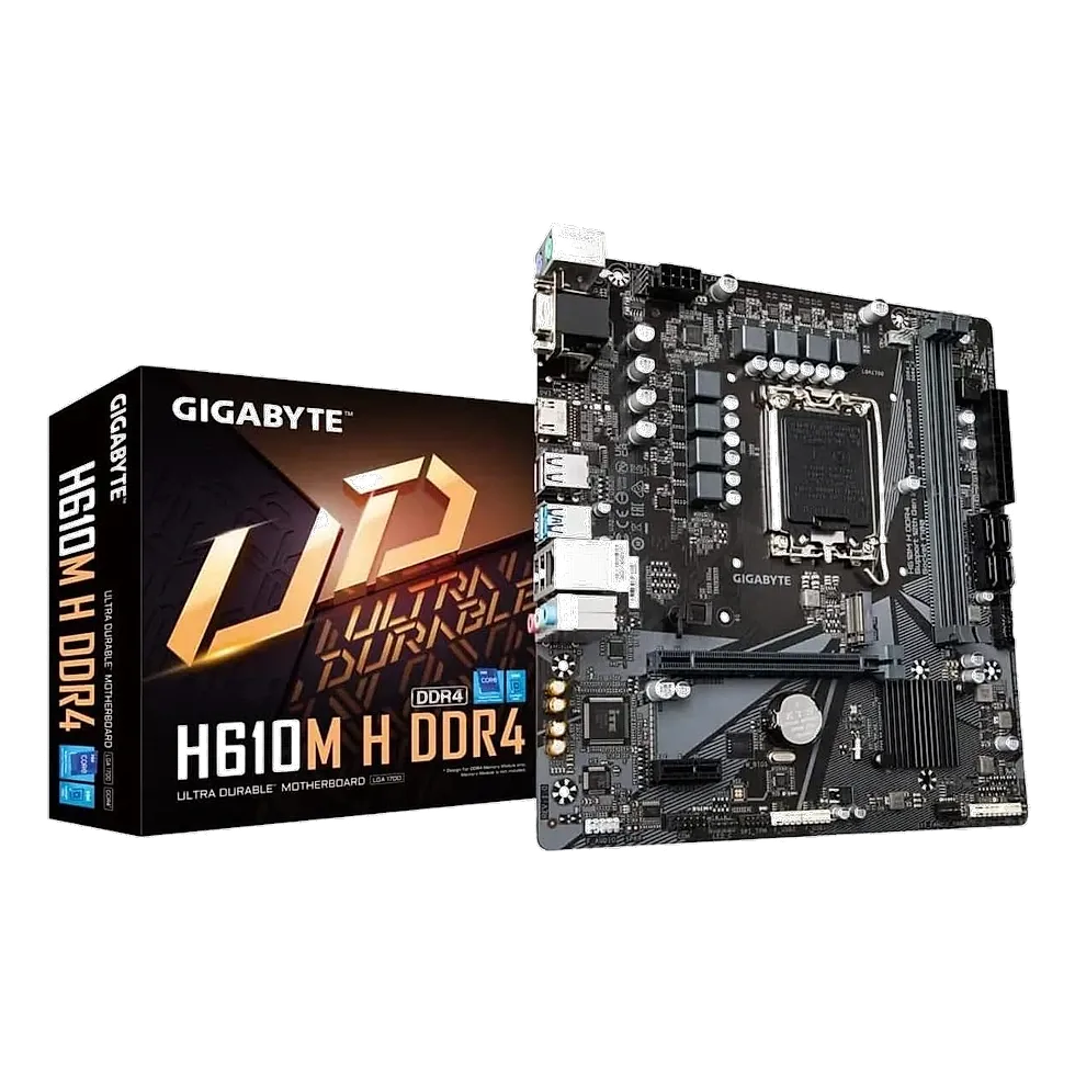 Gigabyte H610M H DDR4 placa-mãe mATX LGA 1700 chipset H610 com slot M.2 e USB 3.2
