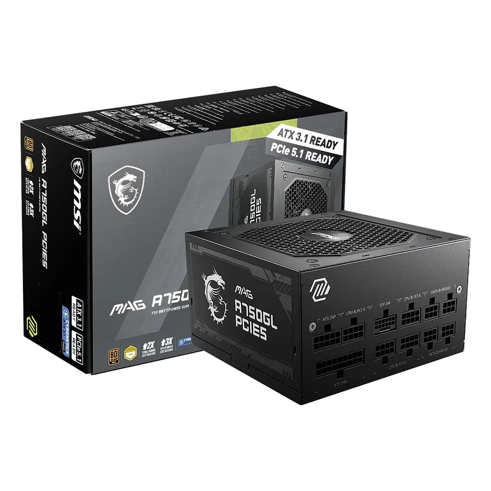 MSI — MAG A750GL PCIe5 750W 80 Plus Gold