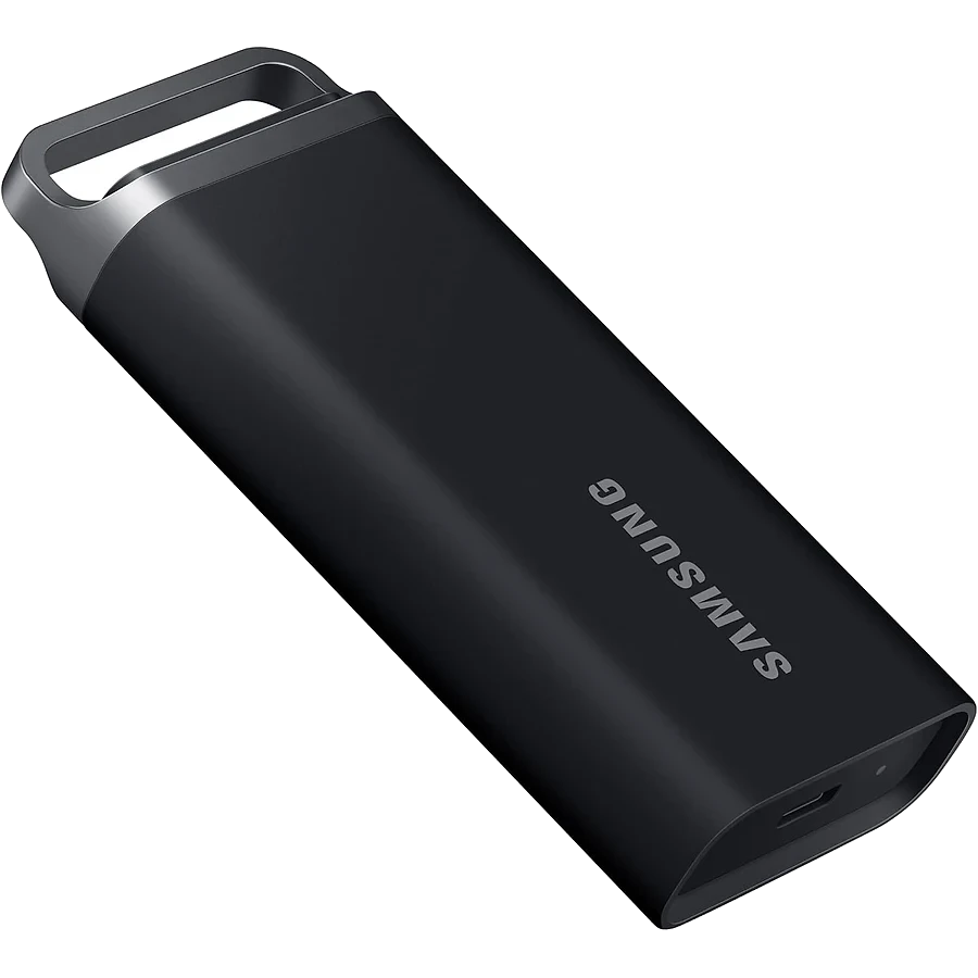 Samsung T5 EVO SSD externo de 4TB em carcaça compacta cinza