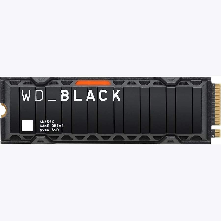 WD Black SN850X 2TB SSD NVMe M.2 com dissipador para PS5 — leitura 7.300 MB/s