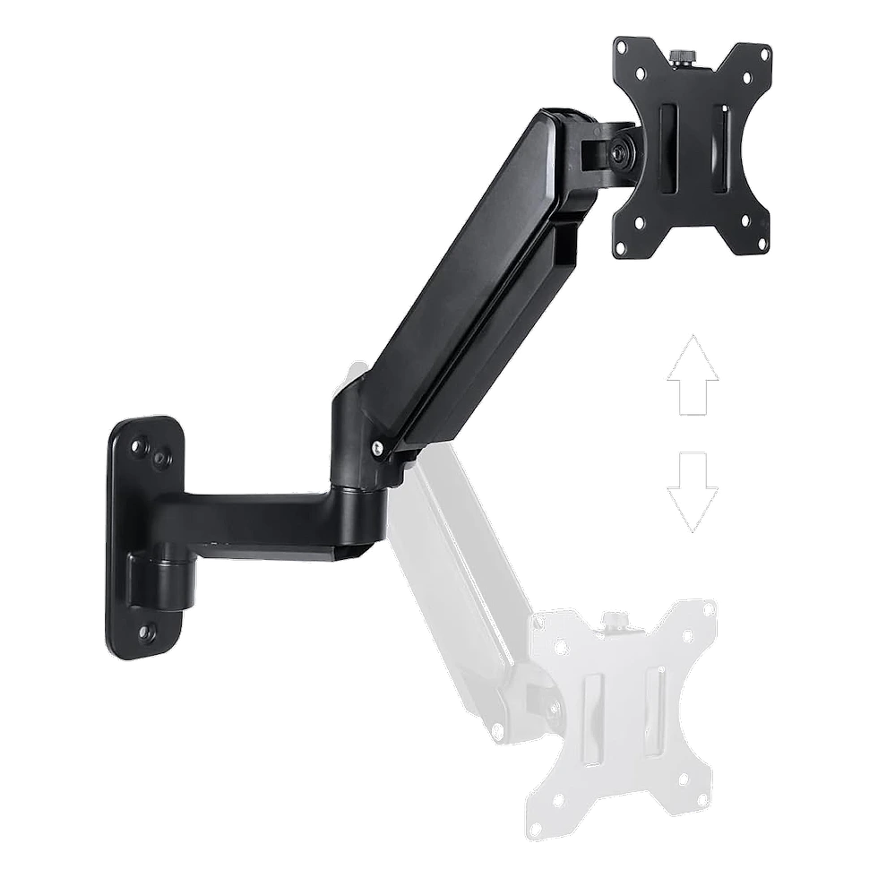 PCYES PW01A suporte de parede com pistão a gás para monitor de 17 a 32 polegadas