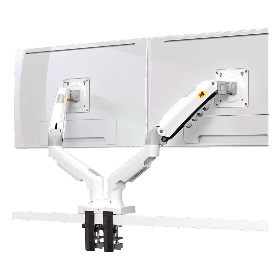 North Bayou NB F160 suporte duplo articulado em liga de alumínio para dois monitores