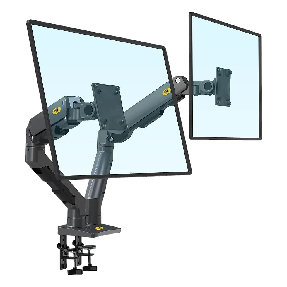 North Bayou Heavy Duty suporte duplo reforçado para monitores grandes e pesados