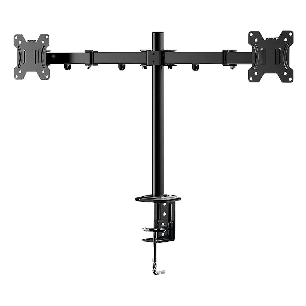 Multilaser AC367 suporte duplo articulado com fixação tipo morsa para dois monitores