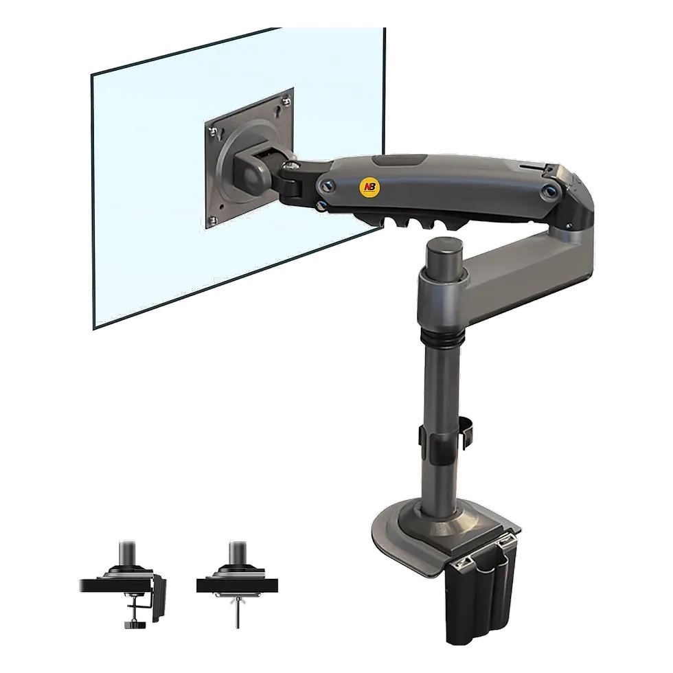 North Bayou H100 suporte articulado com braço longo para centralizar monitor ultrawide