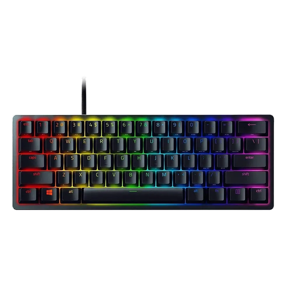 Razer Huntsman Mini teclado mecânico 60% óptico linear branco com keycaps PBT