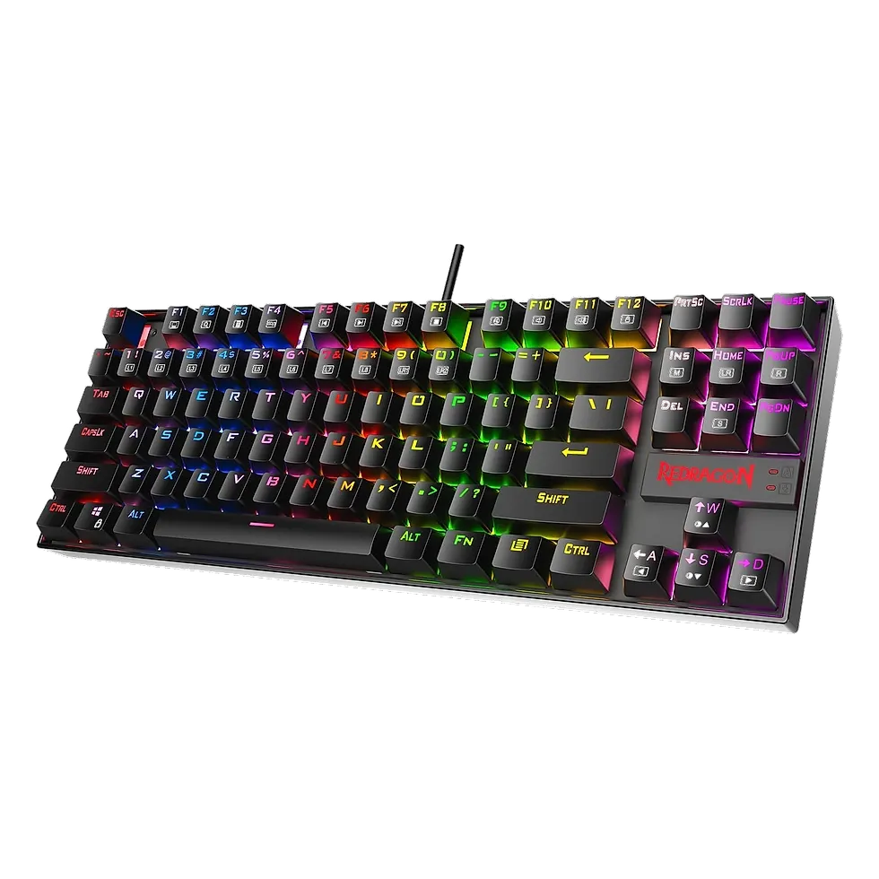 Redragon Kumara K552 RGB teclado mecânico TKL com switch Outemu Blue e placa de metal