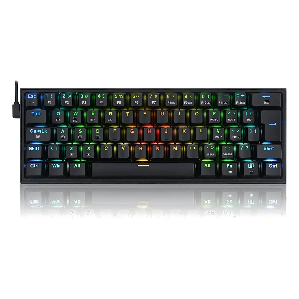 Redragon Fizz Pro Wireless teclado mecânico 60% sem fio três modos com switch Blue