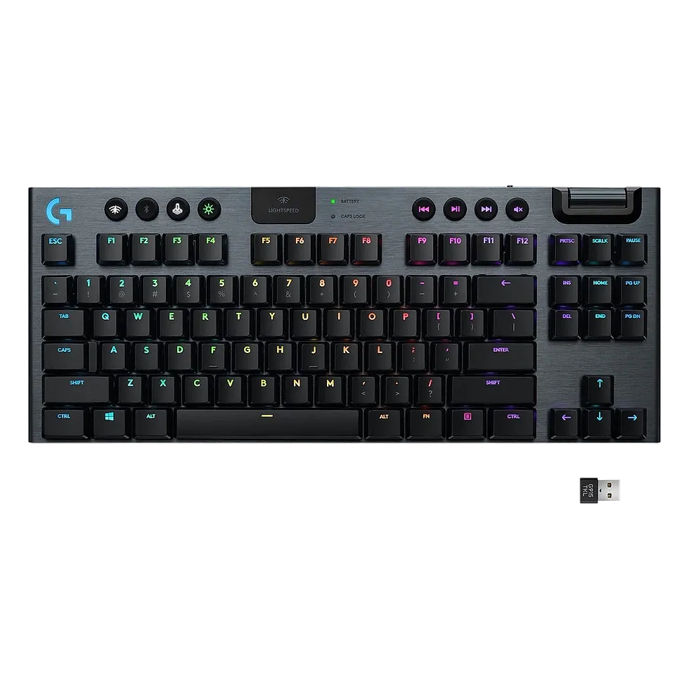Logitech G915 TKL LIGHTSPEED teclado mecânico ultrafino sem fio switch GL tátil
