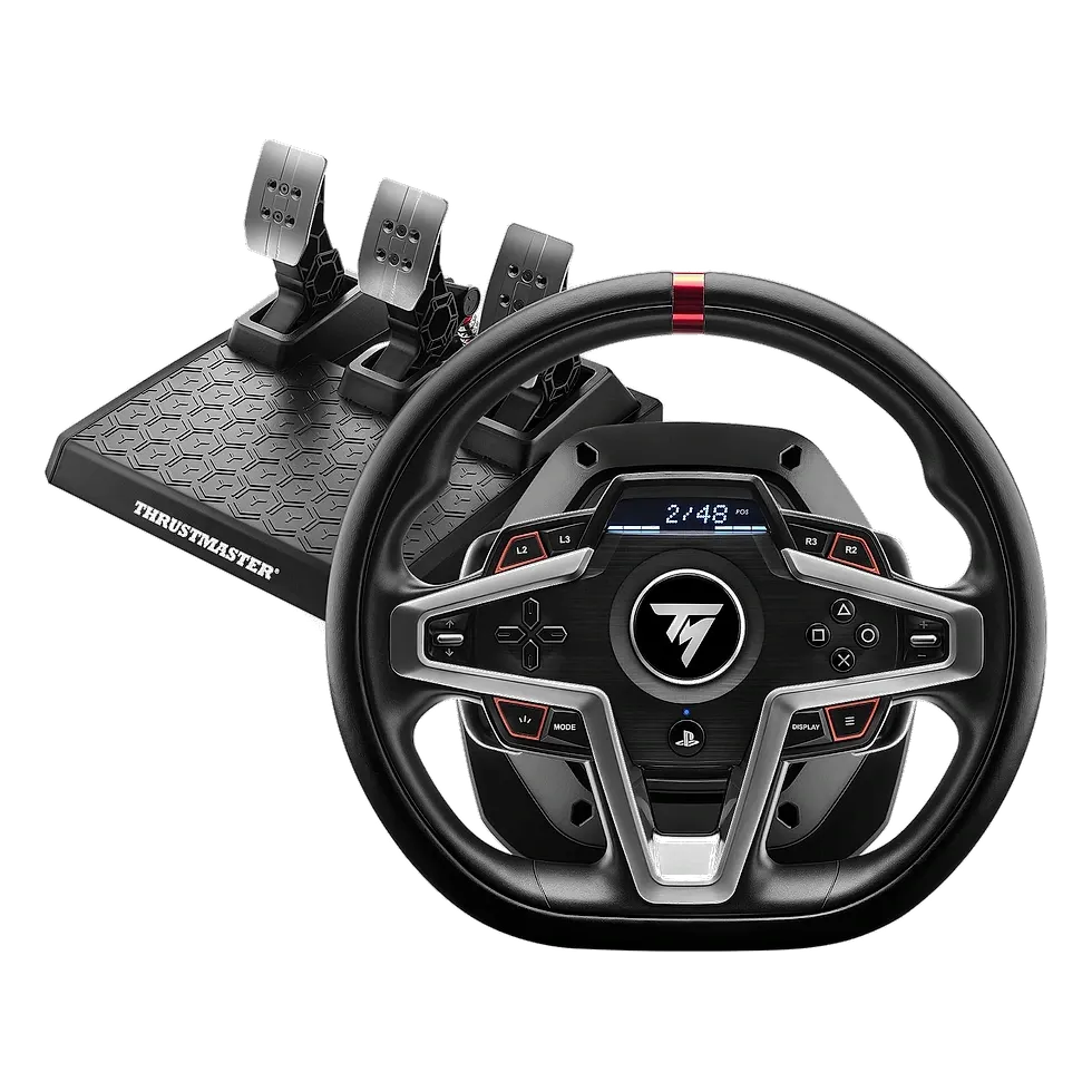 Thrustmaster T248 — volante com RaceDash e pedais T3PM