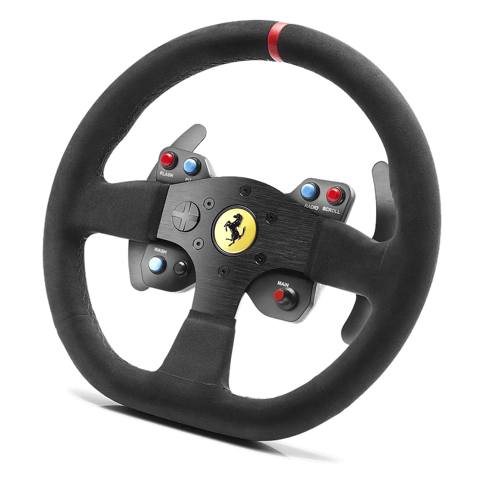 Thrustmaster Ferrari 599XX Evo — 4º lugar (Add-On) Thrustmaster Ferrari 599XX Evo Alcantara — aro add-on com licença oficial Ferrari