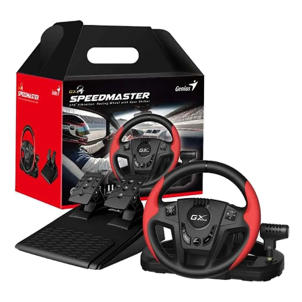Genius Speedmaster — 8º lugar para PS3 Genius Speedmaster — volante entry-level para PS3/PS4/PC