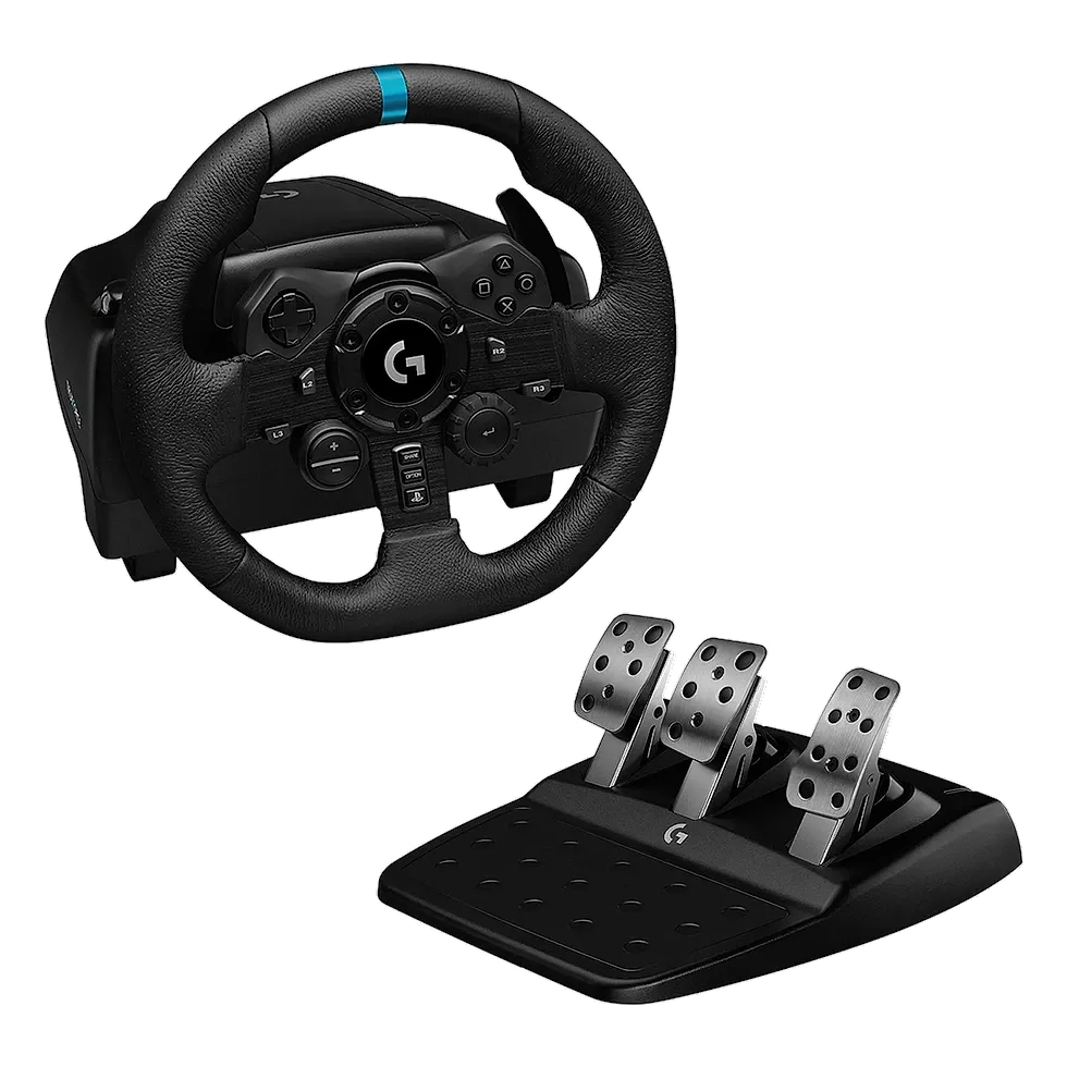 Logitech G923 TRUEFORCE — 3º lugar para PS5 Logitech G923 TRUEFORCE — volante premium para PS5/PS4/PC