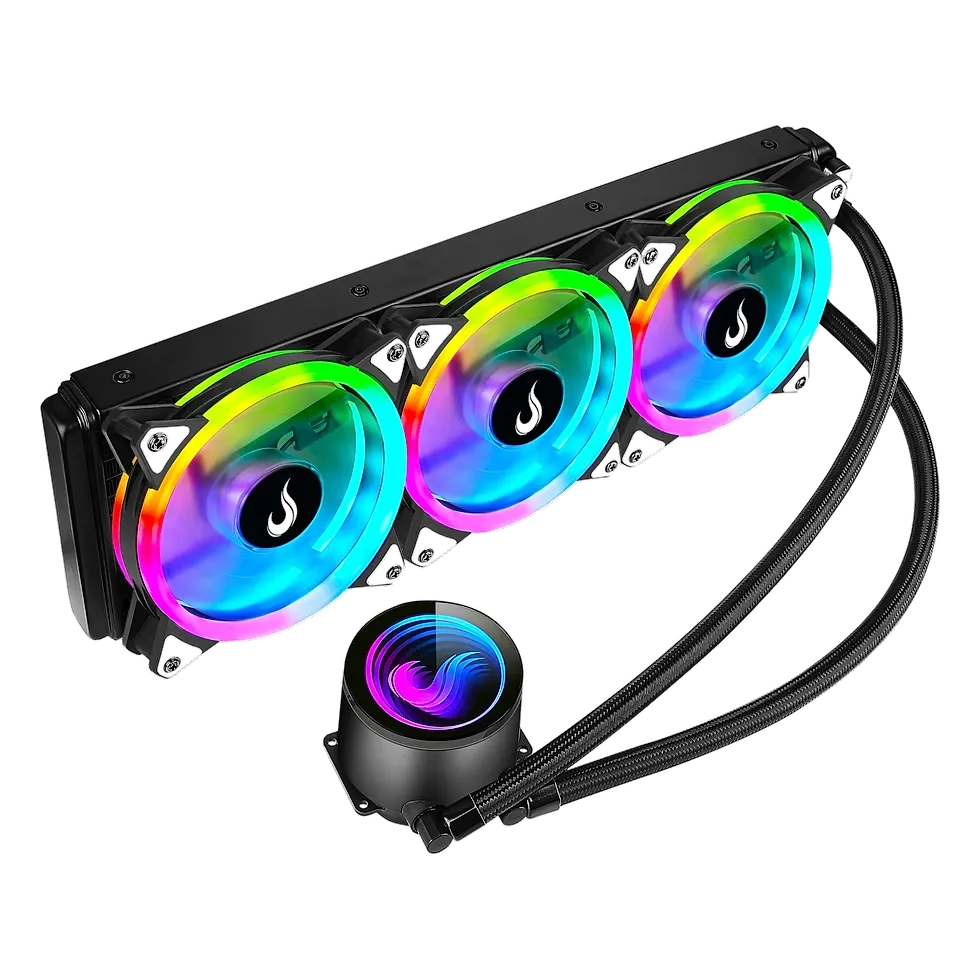 Rise Mode Black ARGB 360mm, water cooler AIO com radiador de 360 mm e três ventoinhas