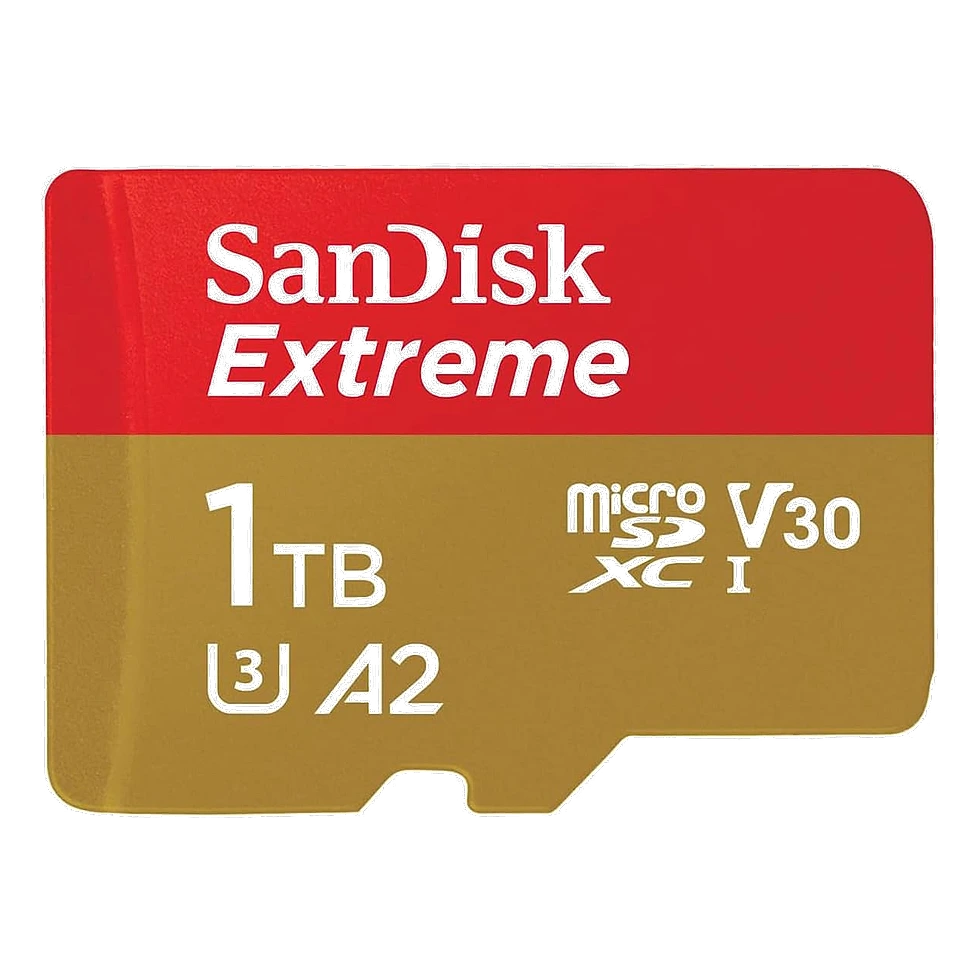 Cartão de memória microSD SanDisk Extreme de 1TB com selo V30 A2