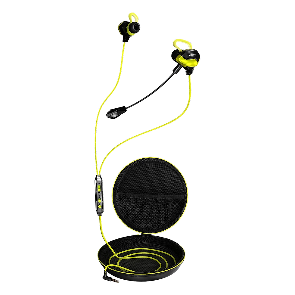 WAAW Energy 10EWG preto e vermelho com microfone destacável e estojo