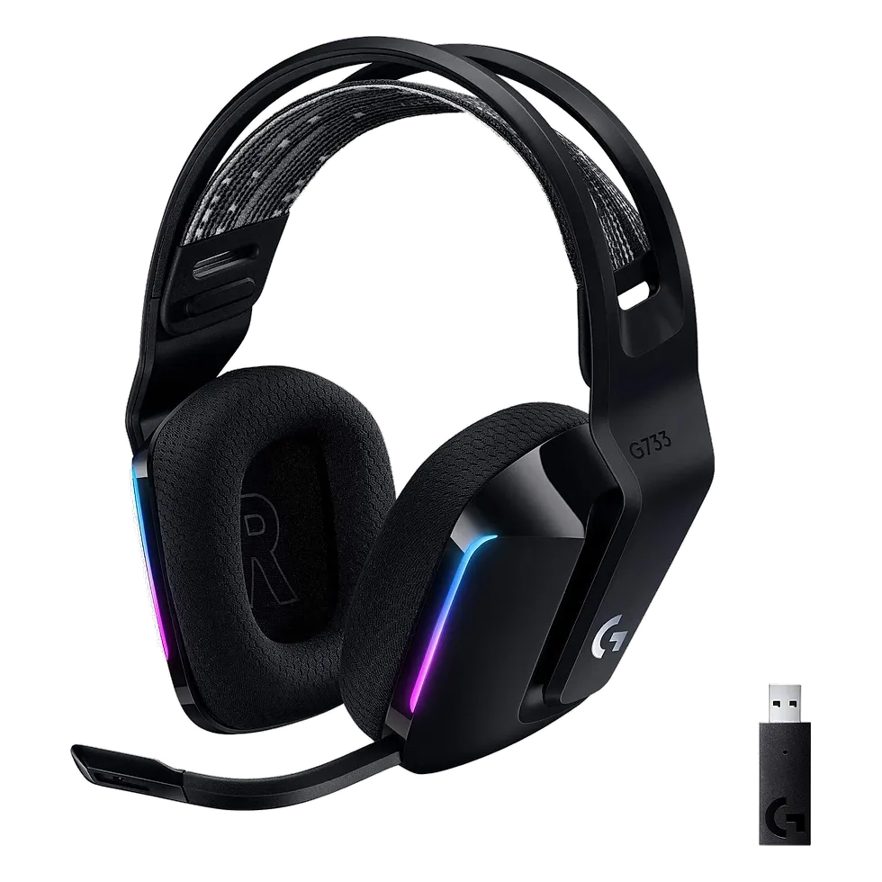 Logitech — Headset Gamer Sem Fio Logitech G733 LIGHTSPEED