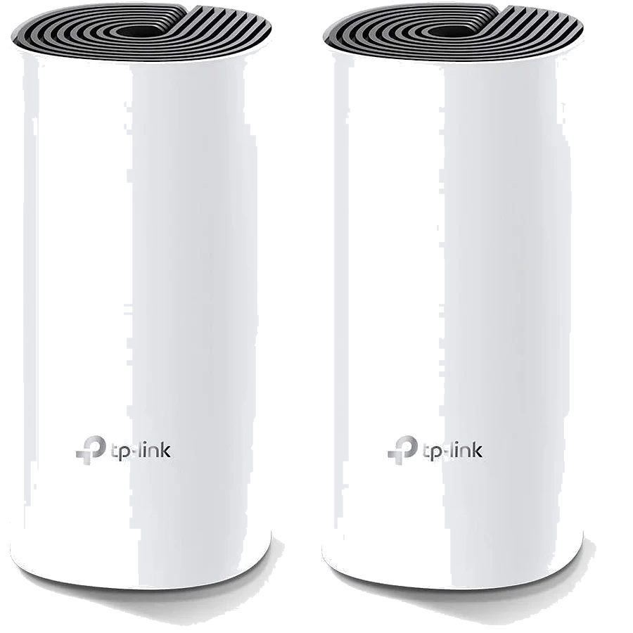 TP-Link Deco M4 nó de sistema mesh com formato cilíndrico branco