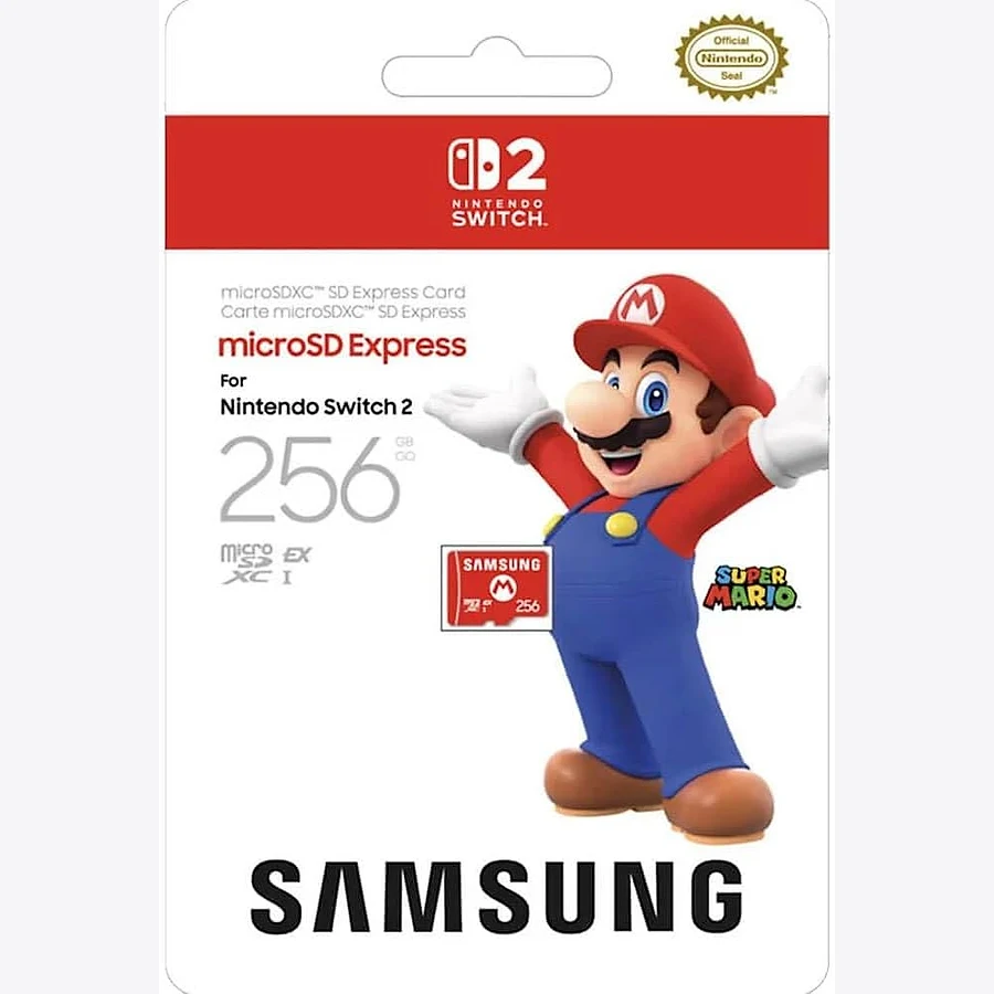 Samsung microSD Express 256 GB para Nintendo Switch 2 com interface PCIe NVMe