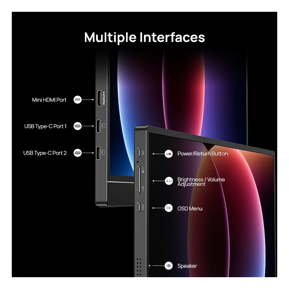ARZOPA Z1FC portátil de 16,1 polegadas Full HD com HDR e taxa de 144Hz