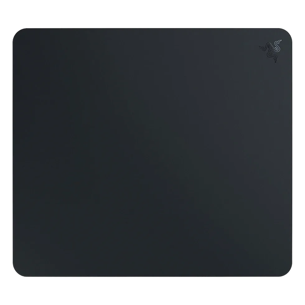 Razer Atlas — mousepad de vidro temperado preto 450x400mm com superfície microgravada