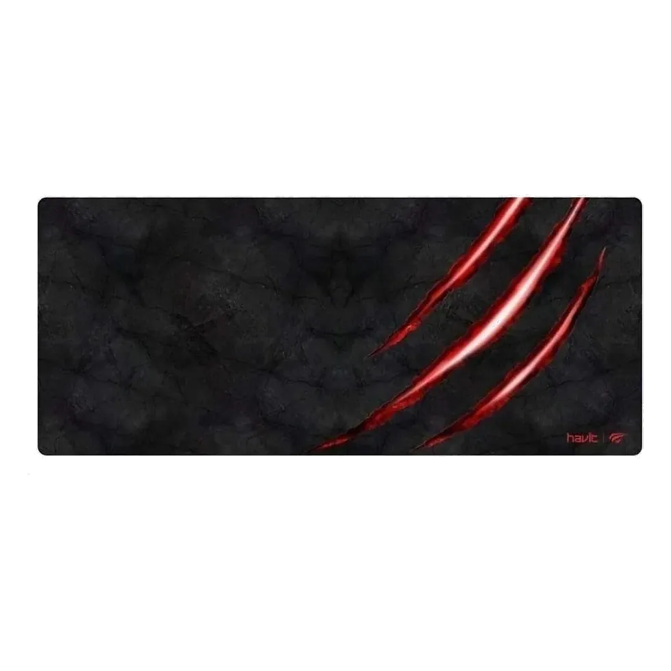 Havit MP860 mousepad gamer 700x300mm preto com borda costurada e base de borracha
