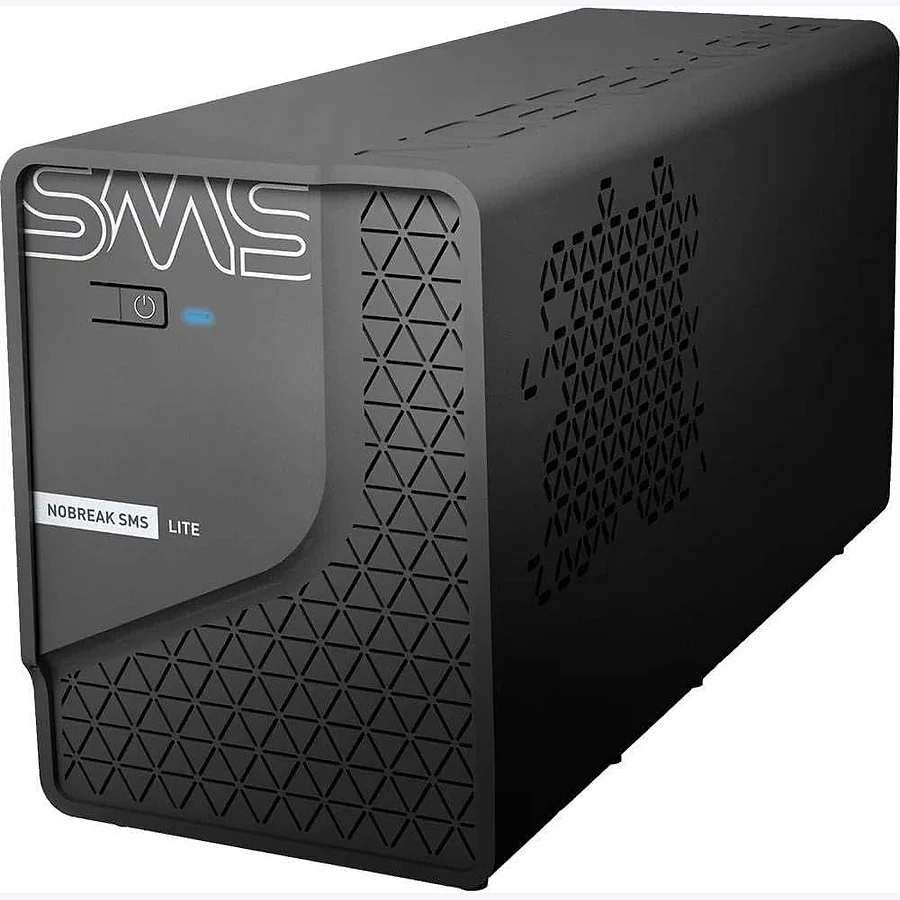 SMS Lite 600VA nobreak compacto com tomadas e protetor de sobretensão integrado
