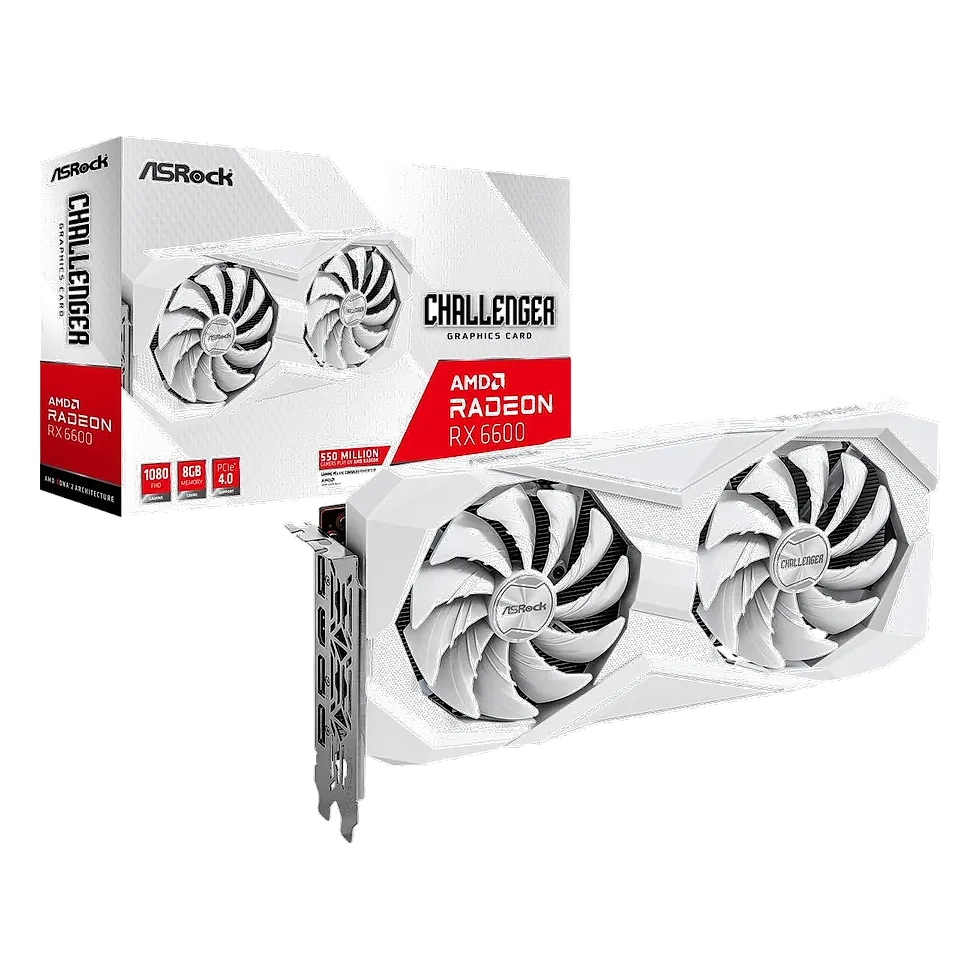 ASRock — Placa de Vídeo AMD Radeon RX 6600 Challenger 8GB