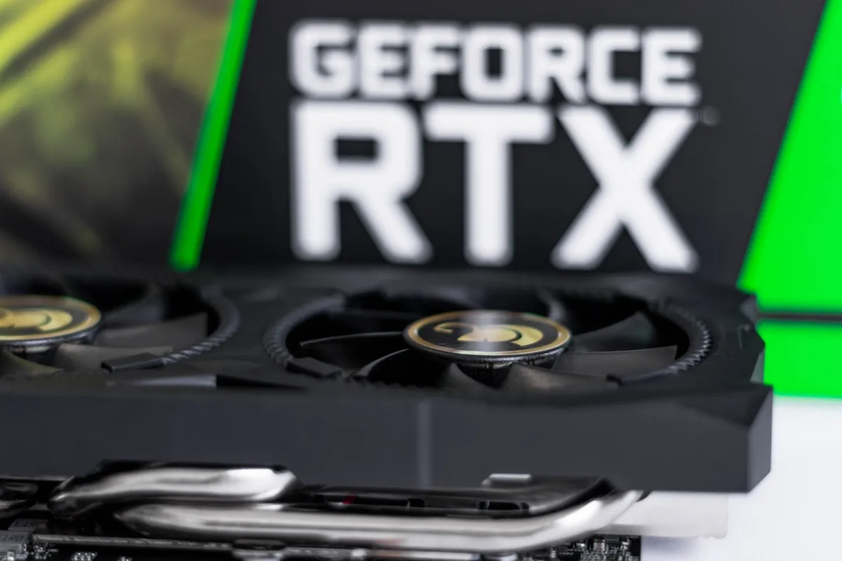 GPU RTX para PC gamer de performance Placa de vídeo NVIDIA RTX de última geração instalada em PC gamer