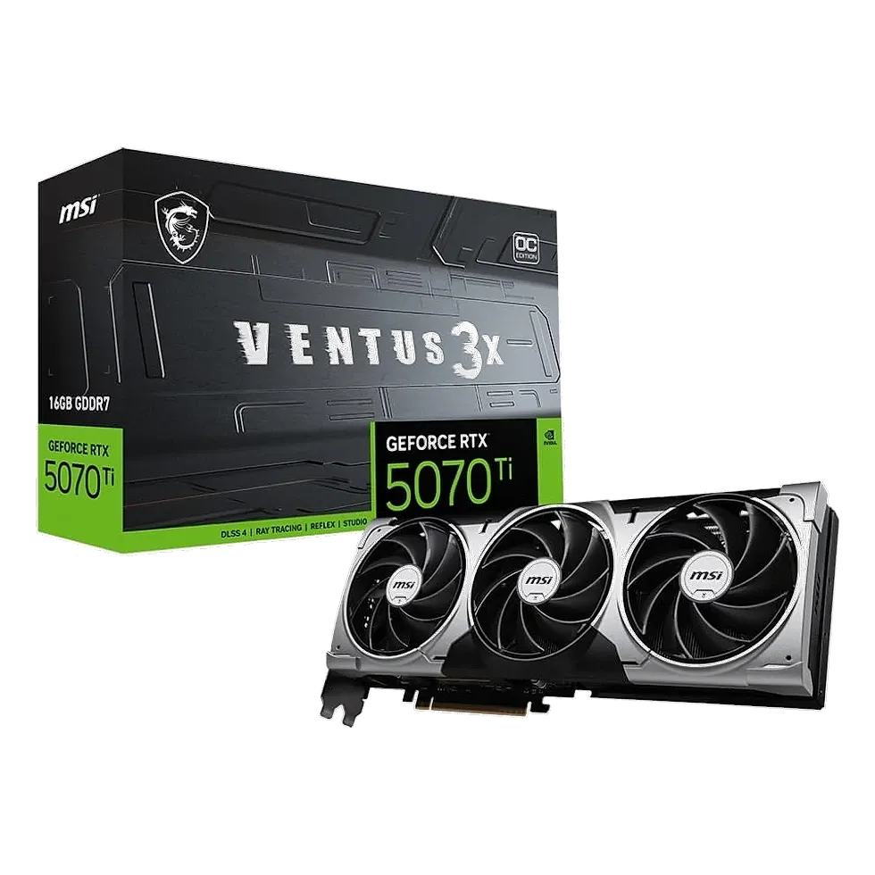 MSI — Placa de Vídeo GeForce RTX 5070 Ti 16GB