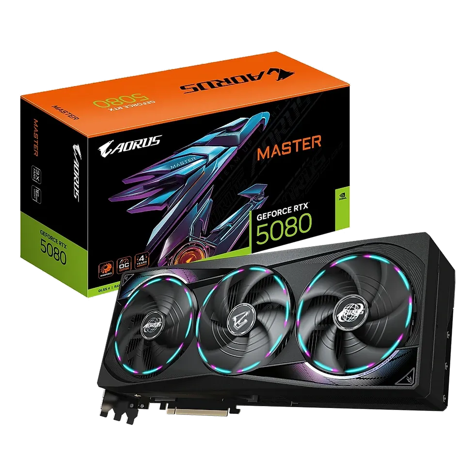 Gigabyte — Placa de Vídeo GeForce RTX 5080 AORUS Master