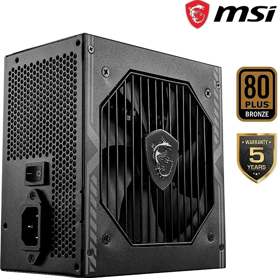 MSI MAG A650BN 650W fonte semimodular 80 Plus Bronze