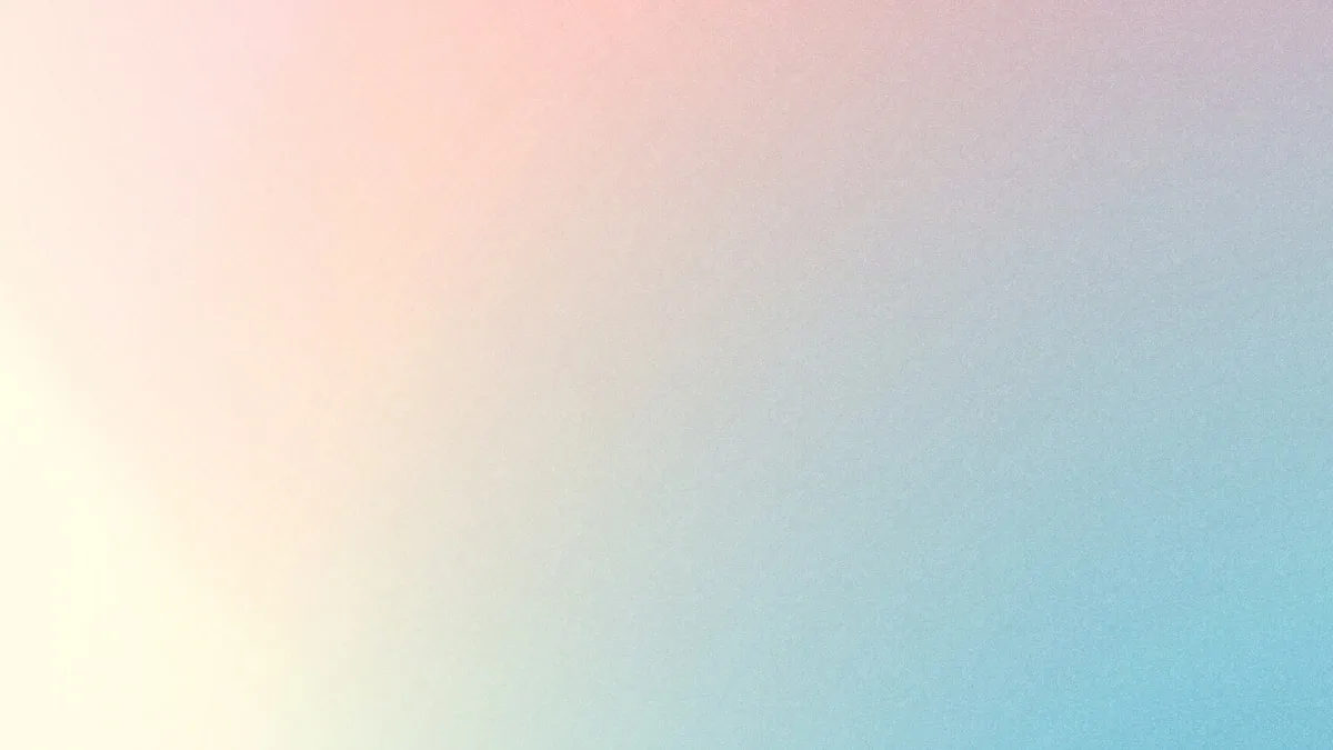 Gradiente suave de cores rosa e azul, ilustrando o efeito de luz gradiente simultânea