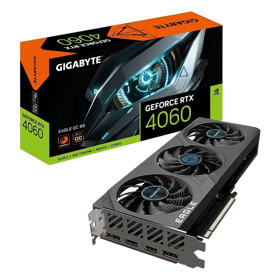 Placa de vídeo NVIDIA GeForce RTX 4060 8GB GDDR6 com DLSS 3 e suporte a ray tracing