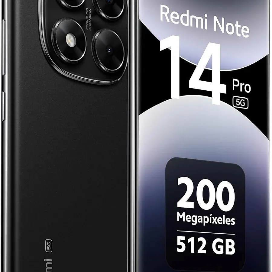 Xiaomi Redmi Note 14 Pro 5G 12GB Midnight Black com tela AMOLED 120Hz