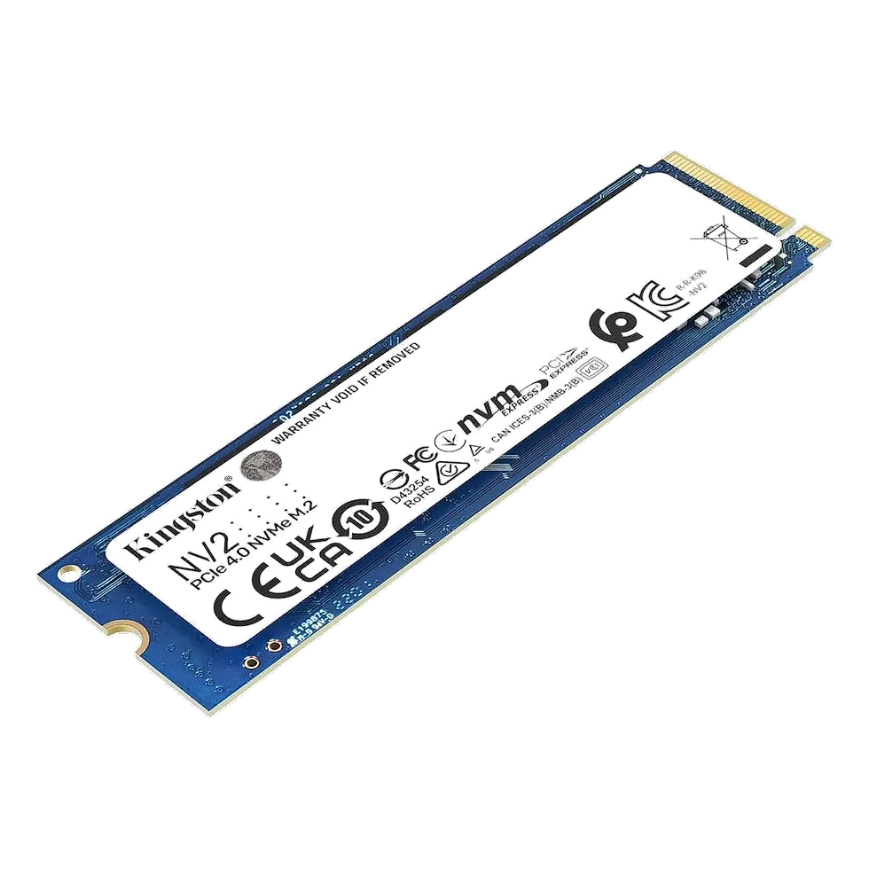 SSD Kingston NV2 500GB NVMe M.2 2280 para PC gamer instalado em placa-mãe