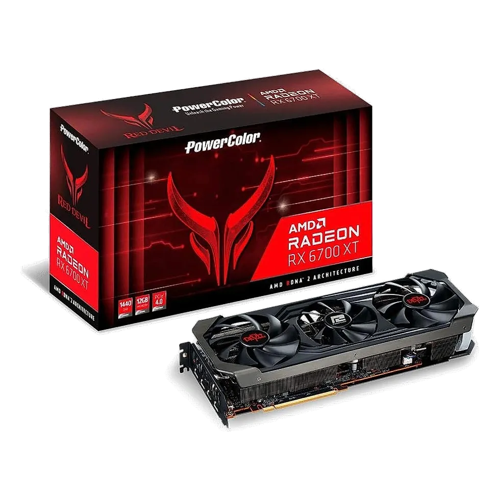 AMD Radeon RX 6700 XT 12GB GDDR6 placa de vídeo para jogos em 1440p