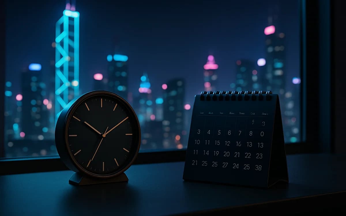 Quando lança GTA 6 Calendário de parede com uma data circulada em vermelho ao lado de um controle de videogame sobre a mesa