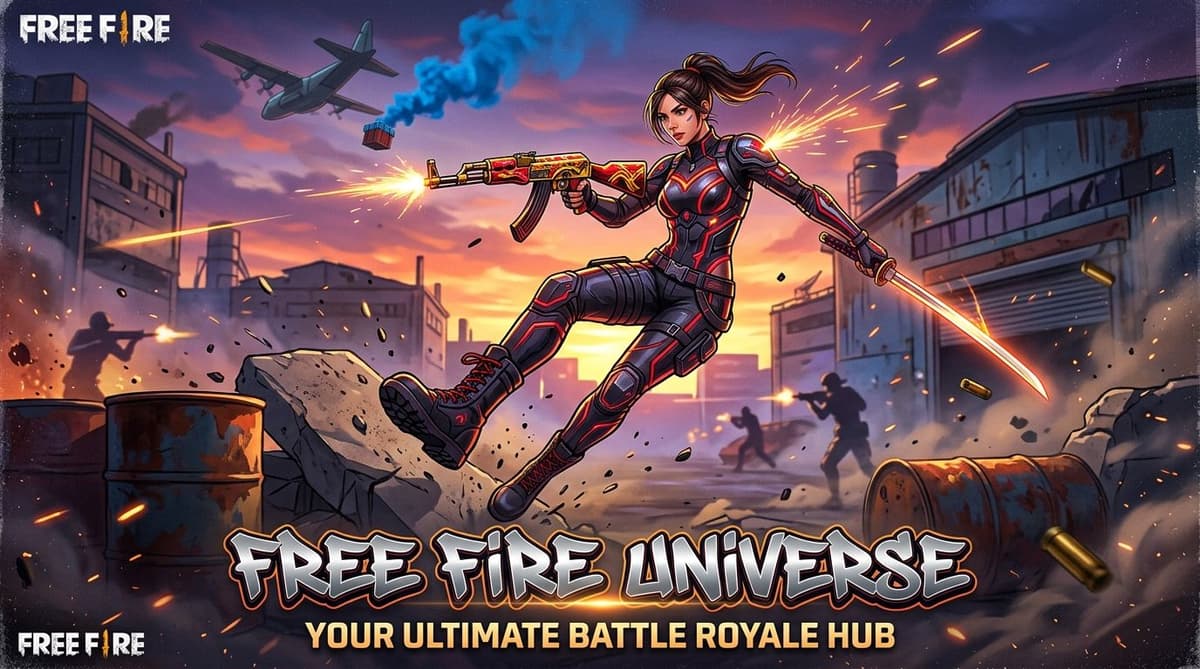 Capa Free Fire para dicas de códigos em 2026 Arte de Free Fire com personagem em combate, usada como capa para dicas de códigos