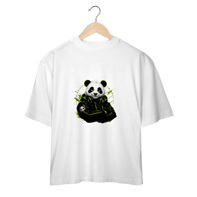 Camiseta Oversized Panda Largo – Streetwear Heritage