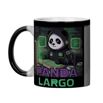 Caneca Mágica Geek Panda Largo Estampa Dev Termosensível