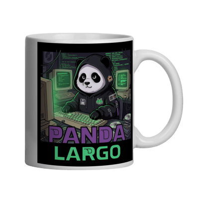 Caneca de Porcelana Geek Panda Largo Estampa Dev Gamer