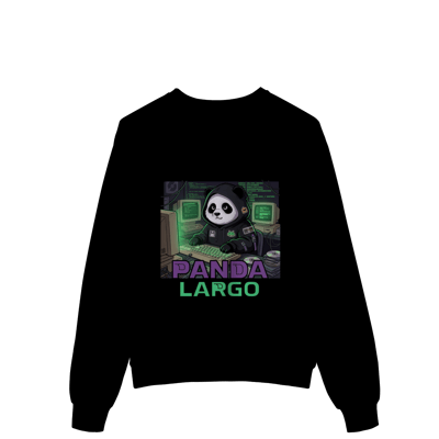 Casaco Moletom Fechado Panda Largo Programador Gamer