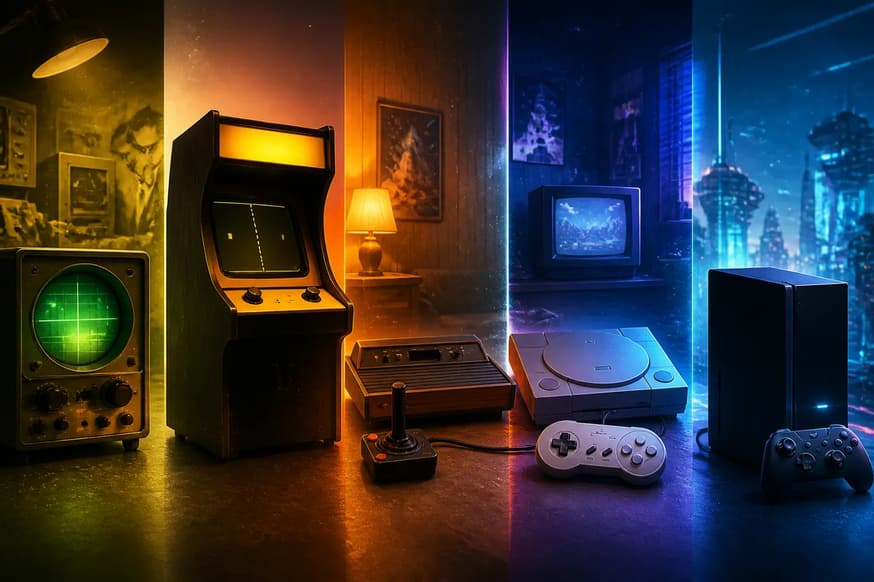 A Fascinante História dos Video Games: do Tubo de Raios Catódicos ao Cloud Gaming
