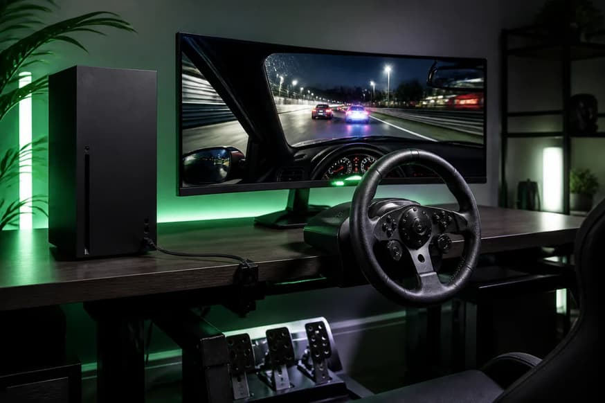 Como configurar volante no Forza Motorsport em 2026: guia completo G920, G923 Xbox, T248, T128X e Fanatec