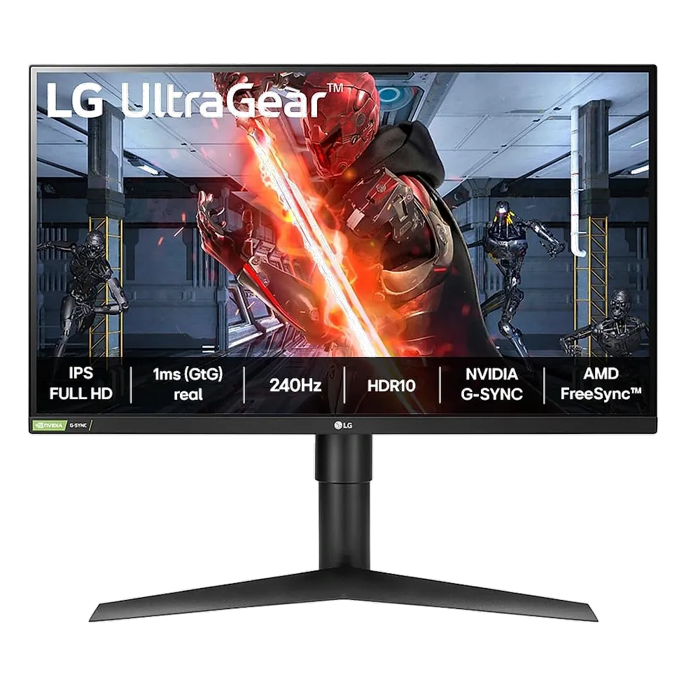 Monitor LG UltraGear 27GN750-27" IPS Full HD, 240Hz, 1ms (GtG), NVIDIA G-Sync, HDMI, USB 3.0 e Ajustes de Inclinação, Preto Monitor LG UltraGear 27 polegadas IPS Full HD 240Hz em imagem de produto