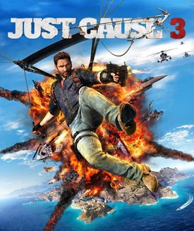 Cena emocionante de Just Cause no PS2, mostrando ação intensa e gráficos marcantes